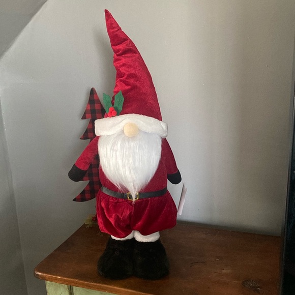 NWT- Beautiful Santa Greeter Gnome Decoration w/ Extendable Legs 27”-37” - Picture 3 of 17